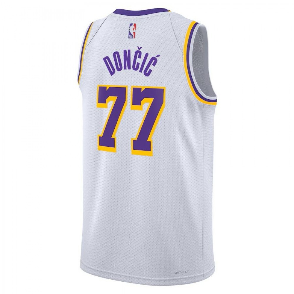 Los Angeles Lakers Unisex Association Edition Swingman Jersey - White - Luka Dončić-Pro Kit Vault | Brand New 26/27 Sports Jerseys